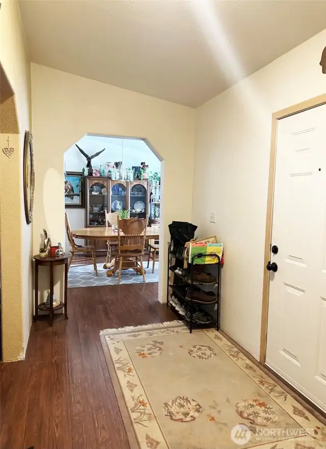Spacious entry.
