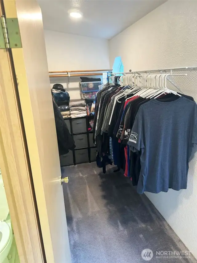 large walk-in closets.