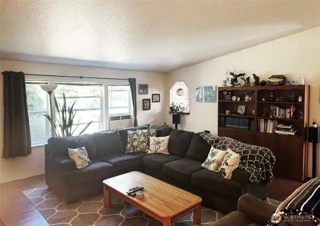 Vaulted ceilings.