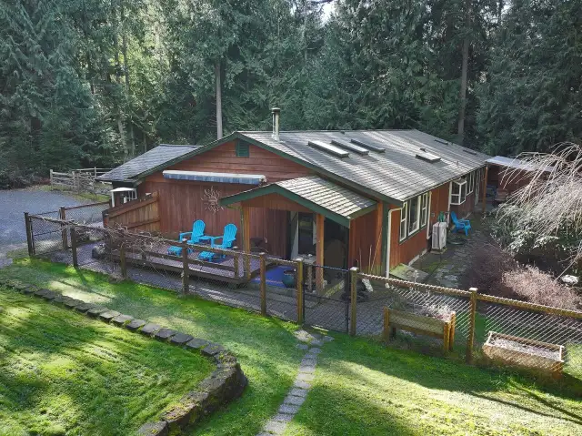 Fully fenced backyard.