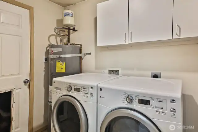 Utility room. Door leads out to 2 car garage.