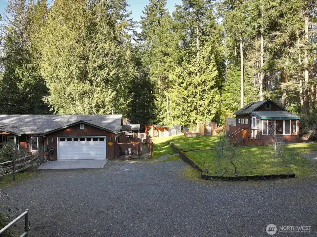 Gated entry. The cabin has been successfully used for Airbnb.