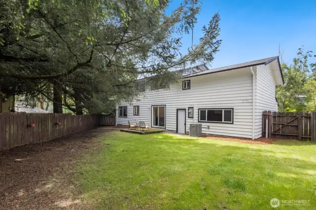 Enjoy the level & usable backyard!