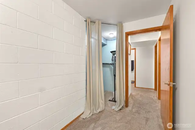 Another view of office /den showing more storage
