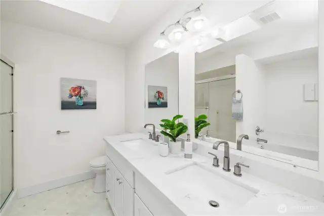 Primary bathroom.