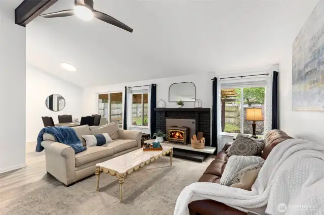 Beautiful vaulted ceilings