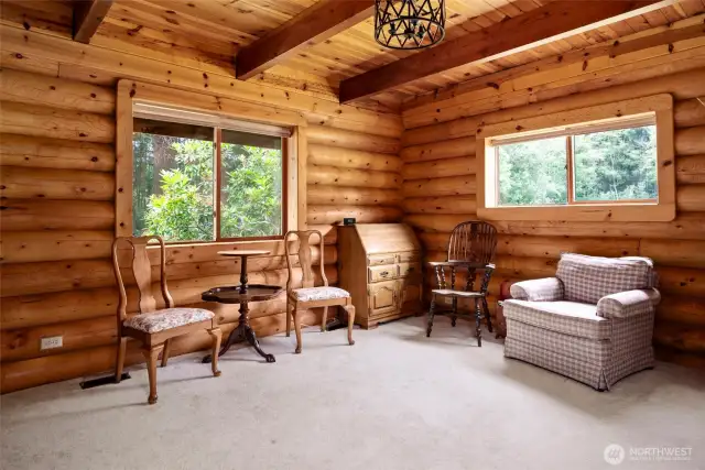 Main floor primary with dual closets, and full-bath.