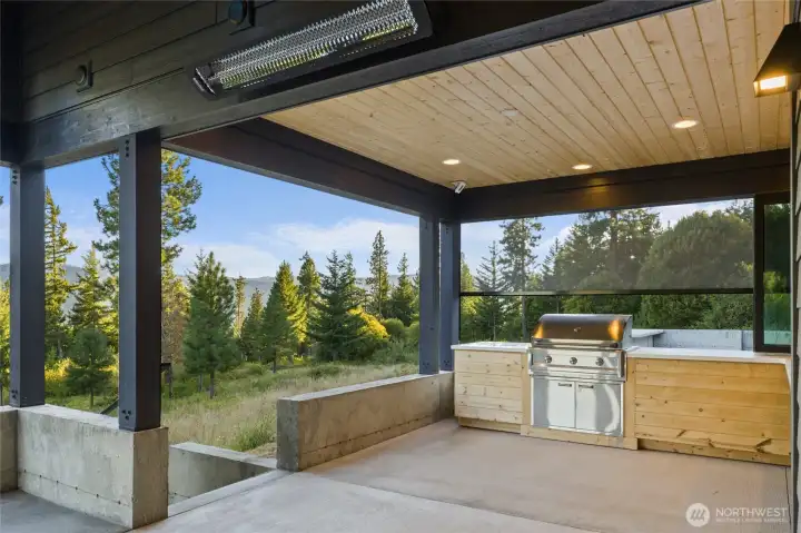 Grilling area.