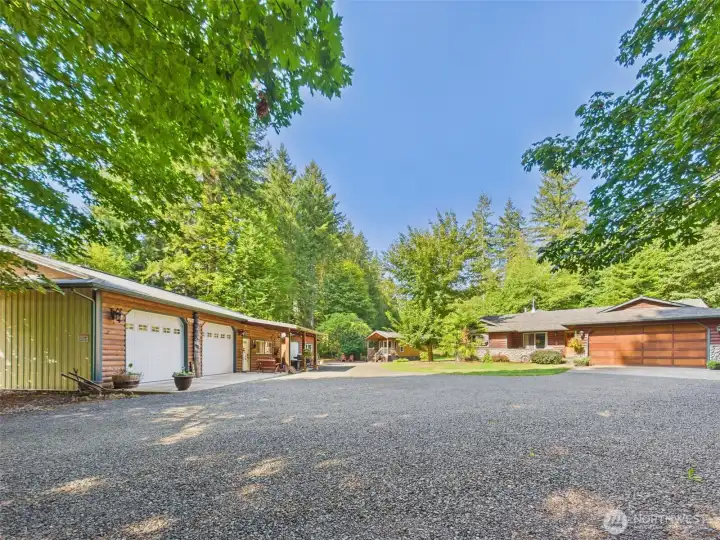 Beautiful home, shop and tiny home so well situated on the 2.74 acres.