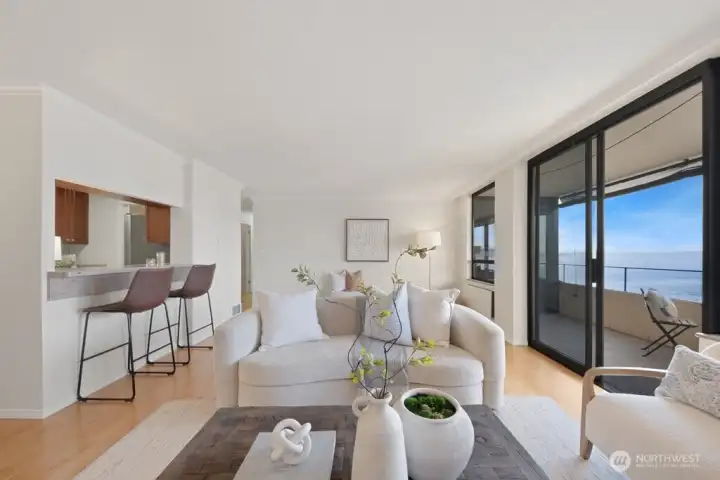 Generous light filled living and dining spaces