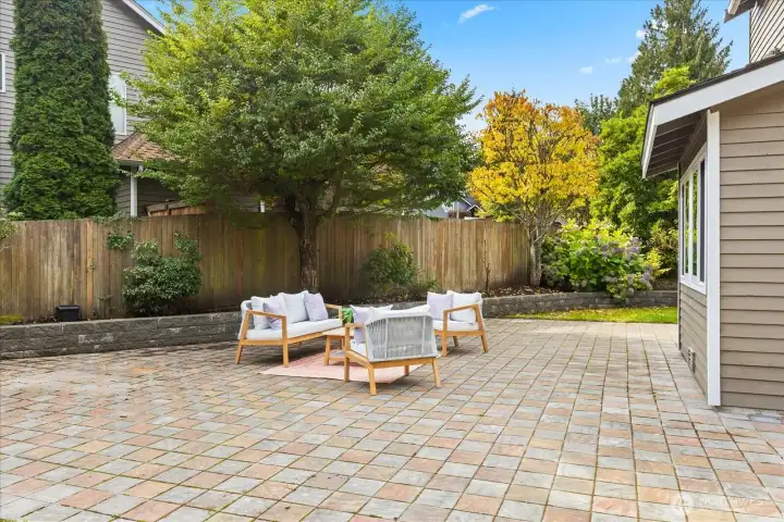 Large back patio