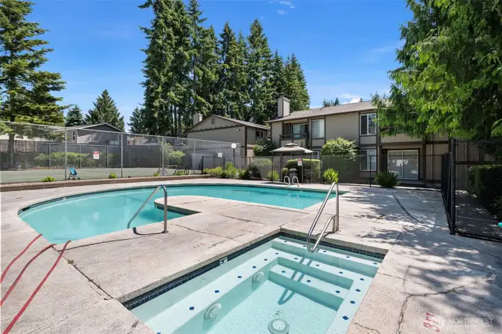Pool & hot tub for summertime fun!