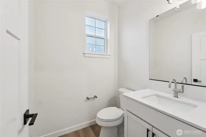 Main floor half bath