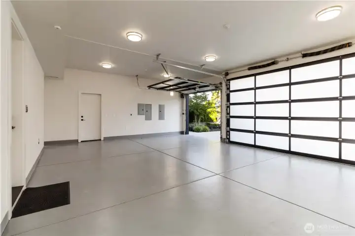 Spacious 3 car garage.