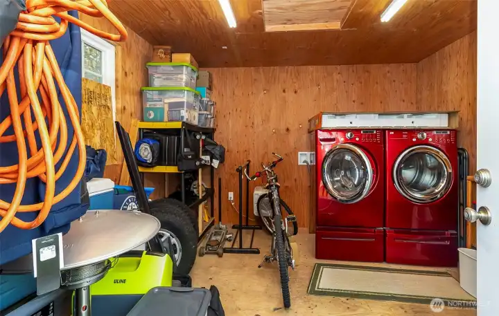 Inside ADU Laundry Shed