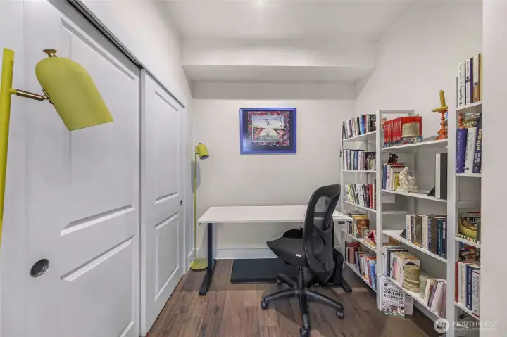 Office with a closet