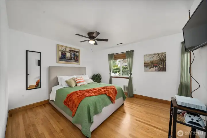 2 Secondary Bedrooms are also on this level and can all be used as bedrooms for children or guests, a home office, a craft room, or whatever suits your needs. This room has a large closet area seen in next photo.