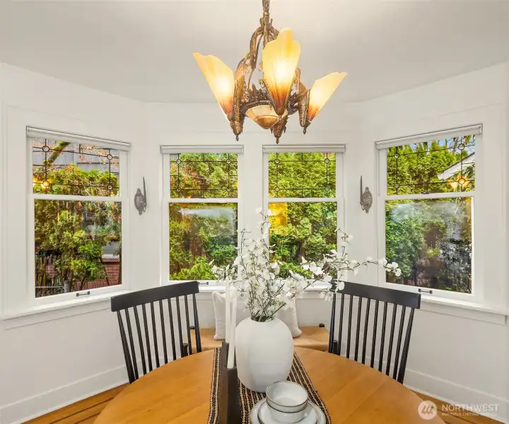 Verdant and lush surroundings