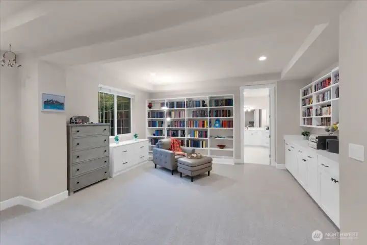 Sellers added full wall & above counter shelving