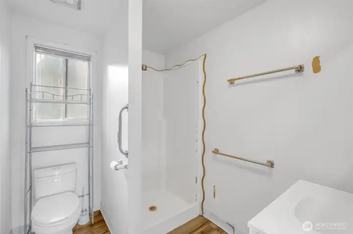 Handy to have a 3/4 bath on this floor