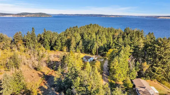 A wonderful perspective of this charming home on the island.