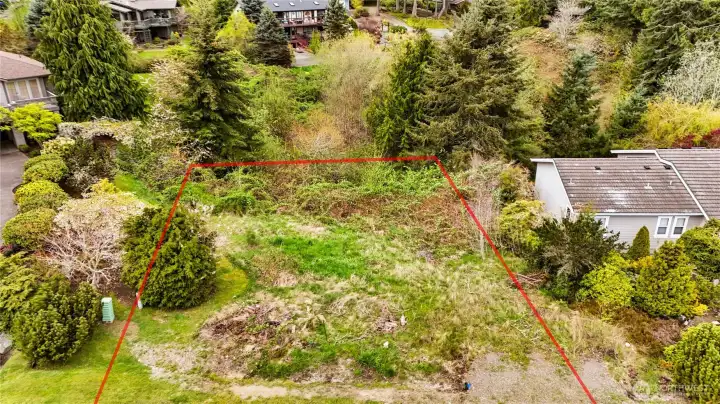 Gently sloped terrain offering options for site placement while maintaining a natural, Northwest setting.