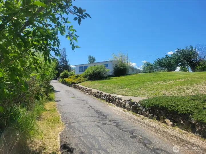 Driveway off North Road to the south