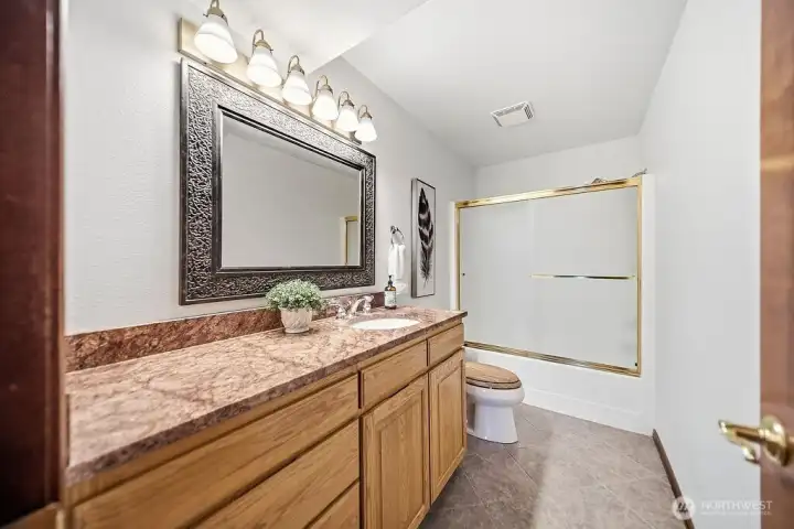 Full Bath on lower level