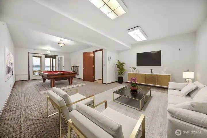 Virtual staging showing how this Recreational Area could be used.