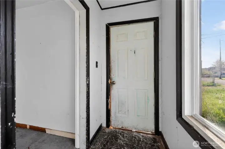 Entry looking at the front door