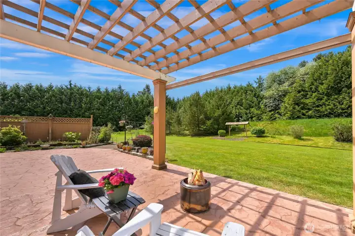 Large Pergola on back patio