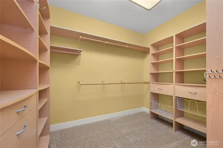 Huge walk in Primary Closet