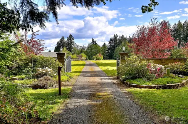 This is a shared gate. All four lots will share   this gate with the already existing home