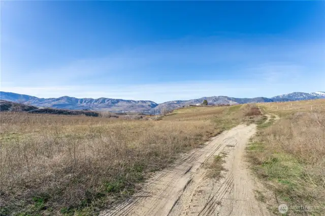 very navigable road, runs along side of the property.