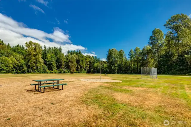 Picnic areas, horseshoe pits, tennis & pickleball courts and more available for member use.