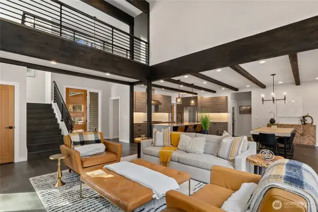 open concept living room