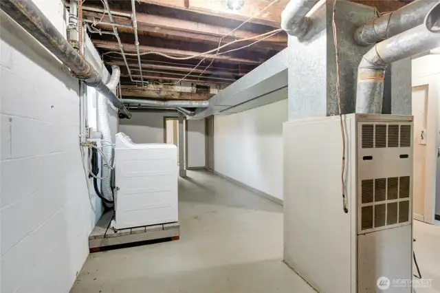 Oil Furnace in photo has been replaced with a new propane furnace.