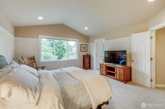 Spacious primary. All bedrooms are generously sized.