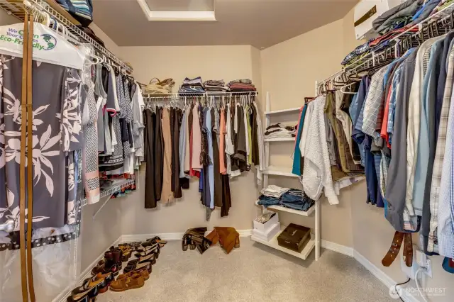 Primary closet.