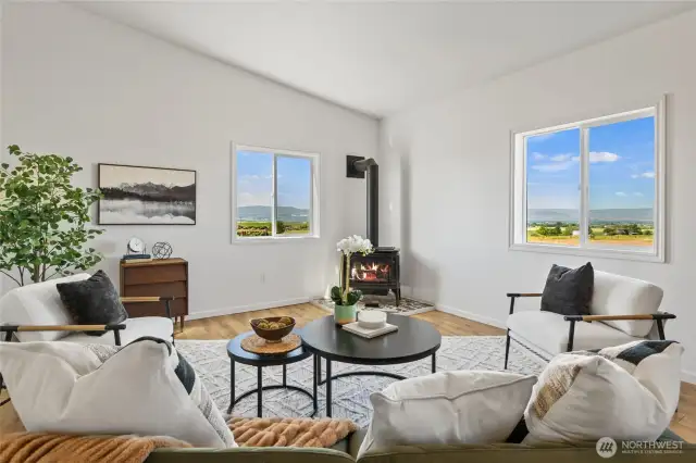 Gorgeous views from the living room!