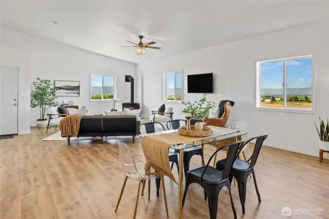Large dining space