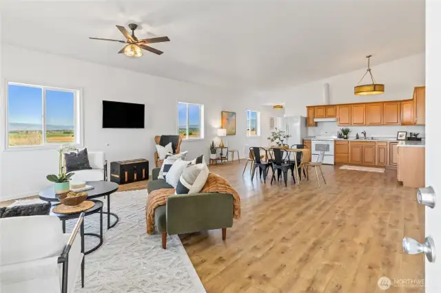Open concept living space