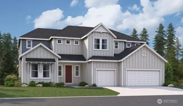 Correct orientation. Actual Home is Craftsmen elevation.