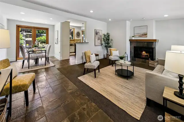 Cozy fireplace!