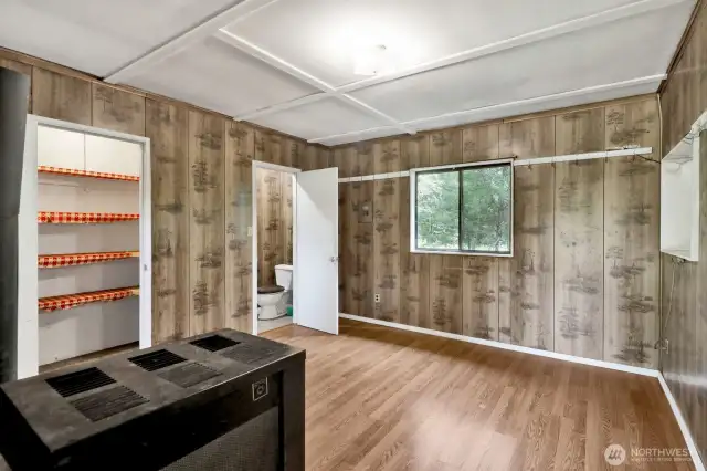 This is a 2nd living space but could be used as a third bedroom.