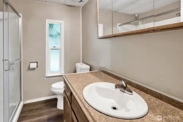 Full size bathroom.