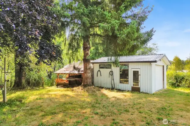 Room for projects, storage, or your toys in the on-site shop/garage.