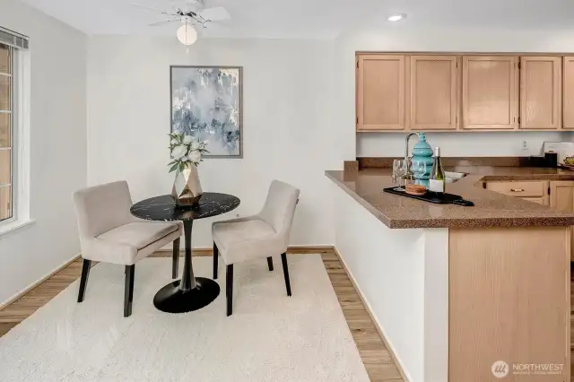 Great space to utilize as a breakfast area or perhaps a work station.