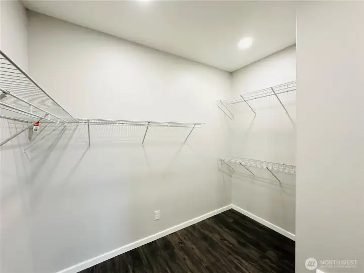 Large Master Closet with Shelving