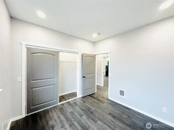 Bedroom #1, Large Closet, LED Lighting
